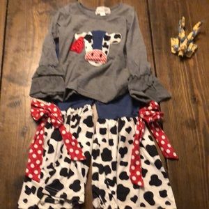 Marie Nicole Toddler Girl Medium (3T) Cow Bell Set
